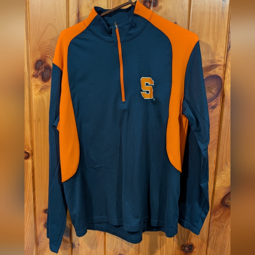 Syracuse University Orange and Navy 1/4 Quarter Zip pullover